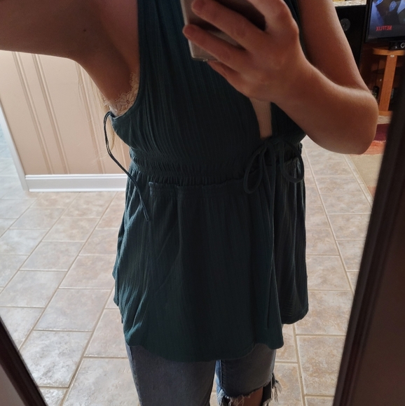 Teal Free People Tunic - Picture 7 of 9